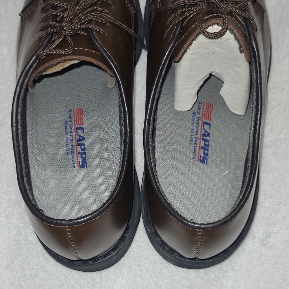 Capps Brown Leather Oxfords Size 9 Womans - Picture 6 of 8
